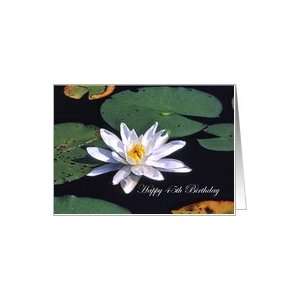  Happy 45th Birthday Water Lily Flower Card Toys & Games