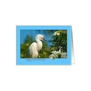  85th Birthday Card with Snowy Egret Bird Card Toys 
