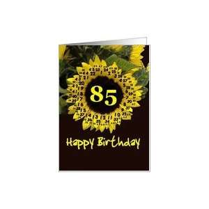  85th Birthday with Sunflower Card Toys & Games