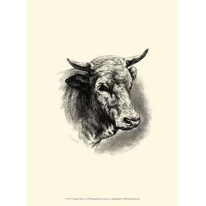  Antique Cattle II   Poster by F Lehnert (9.5x13)