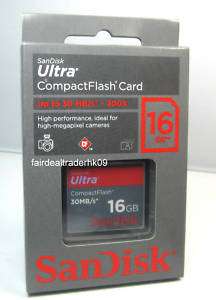 SanDisk Ultra 16GB CF Compact Flash 16 G GB 30MB/s 200x  