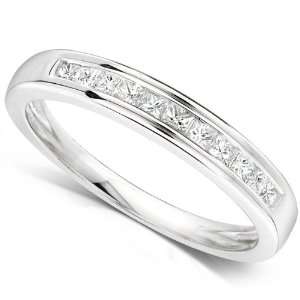  Diamond Wedding Band 1/4 carat (ctw) in 14K White Gold (H I/I1 
