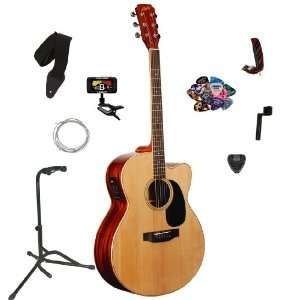  Acoustic Electric Guitar with Cutaway, with Legacy 30 Piece Guitar 