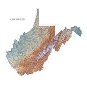  Raven Maps & Images West Virginia Wall Map Office 