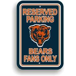  NFL Chicago Bears Plastic Parking Signs   Set of 2 