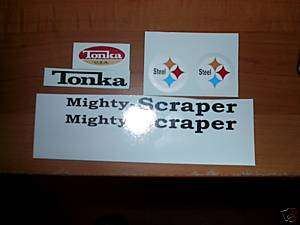 MIGHTY TONKA SCRAPER WITH STEEL DECALS  