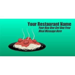   3x6 Vinyl Banner   Your Restaurant Name Your Buy One 