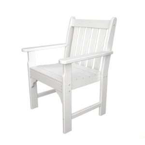  Polywood GNB24 Vineyard Arm Chair Finish White Baby
