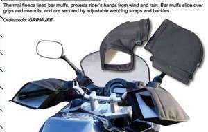 Motorcycle Scooter Quad Bike Handlebar Hand Muffs Over Gloves Winter 