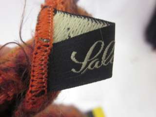 PALDARINI Orange Knit Wool Neck Scarf  