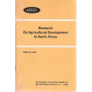   on agricultural development in North Africa Phillips Foster Books