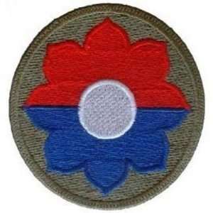  U.S. Army 9th Infantry Division Patch Red & Blue 3 Patio 