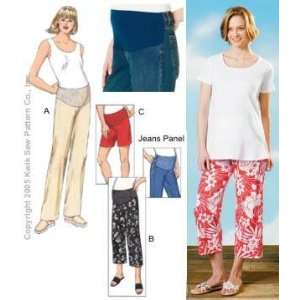  Kwik Sew Maternity Pants Shorts & Jeans Panel Pattern By 