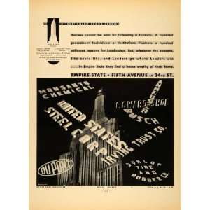  1932 Ad Empire State Building United States Steel 