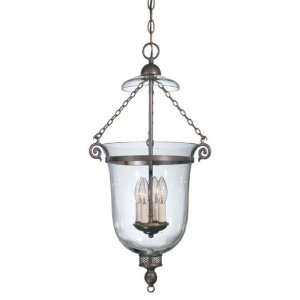   Crabapple 4 Light Foyer Lantern in Old Bronze with Clear Glass glass