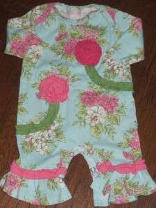 Baby Girls Boutique Cach Cach Romper Outfit EUC 3 Months EUC Pink 