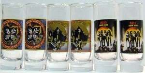 KISS Army Rock Band Concert Album Shot Shooter Glass Barware Drink 