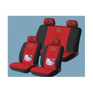 com New Hello Kitty Universal Car Seat Cover   10pcs Full Set Red 