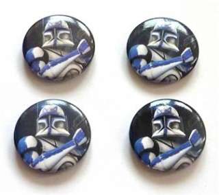 Star Wars The Clone Wars Captain Rex Set of 4 Magnets Clone Trooper 