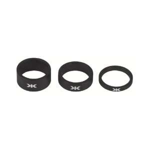  2010 KORE Alloy Headset Spacers 1 1/8 Black x 3 Sports 
