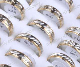 NEW 35pcs Wholesale jewelry Lots High Quality Stainless Steel Rings 