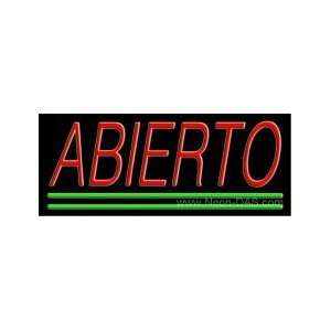 Abierto Open Neon Sign 13 x 32