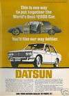 1969 DATSUN 1000 1200 RARE * ORIGINAL VINTAGE AD **