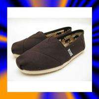 WOMENS TOMS CLASSIC CANVAS SLIP ON   CHOCOLATE  