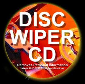 HARD DRIVE ERASER WIPER CLEANER CD * DISK DATA ERASE *  