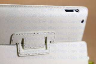 White Leather Case Cover f Genuine Apple iPad2 PF0223 1  