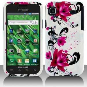  Samsung Vibrant (Galaxy S) T959 Red Flower on White Hard 