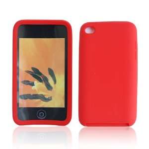    Silicone Case Cover for Apple iPod Touch 4 Red J13 Electronics