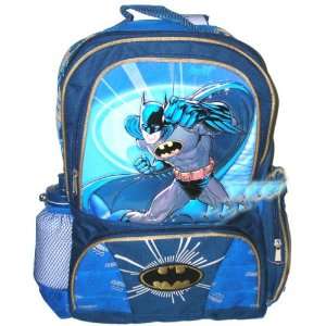  Batman Backpack Blue Large w/ Water Bottle Toys & Games