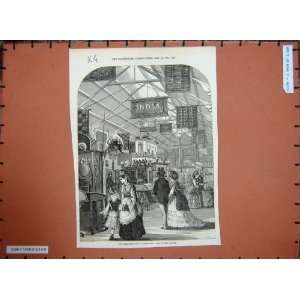   International Exhibition Indian Court People Print