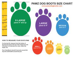 Pawz Dog Boots 12 pack Disposable Waterproof 100% Natural Rubber All 