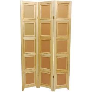   Natural X Double Sided Photo Display Room Divider in Natural Number of