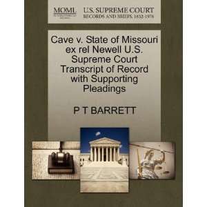  Cave v. State of Missouri ex rel Newell U.S. Supreme Court 