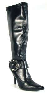 PAPRIKA HOLE S PUTTY TAUPE POINTY TOE KNEE HIGH BOOT  