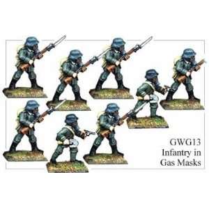  Foundry Great War German Infantry in Gas Masks (8) Toys & Games