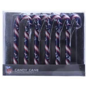   NFL Candy Cane Ornaments Box Set   Patriots