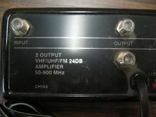 Output VHF/UHF/FM 24DB Coax Signal Amplifier 50 900MHz  