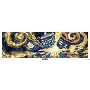  Doctor Who   TV Show Door Poster (Van Goghs Exploding 