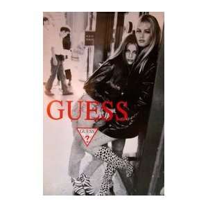 GUESS JEANS   STYLE D (ORIGINAL PROMOTIONAL POSTER)  