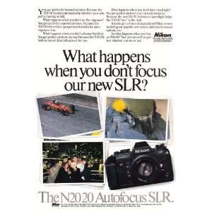  Print Ad 1986 Nikon N2020 Autofocus SLR Nikon Books