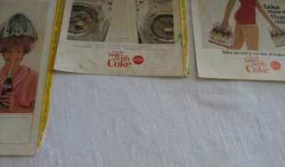   Lot Advertising Pages COCA COLA 1960 1965 Assorted National Geographic