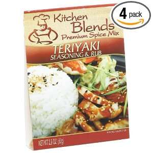 Kitchen Blends Teriyaki Seasoning & Rub, 2.9 Ounce Packages (Pack of 4 