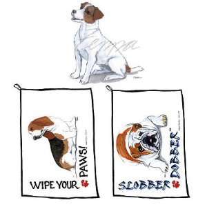  Jack Russell, Brown and White Wipe Your Paws Towel 