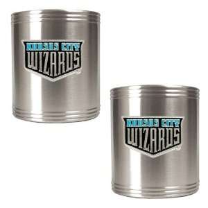 Kansas City Wizards MLS 2pc Stainless Steel Can Holder Set   Primary 