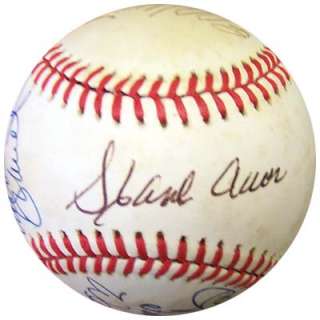 500 HR Club Autographed Signed NL Baseball Mantle Mays PSA/DNA #J27017 