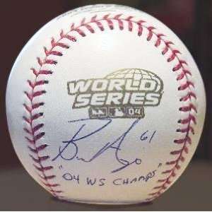  Autographed Bronson Arroyo Ball   Official World Series 
